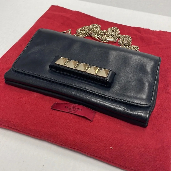 Valentino Nappa Va Va Voom rockstud chain clutch - Picture 3 of 9